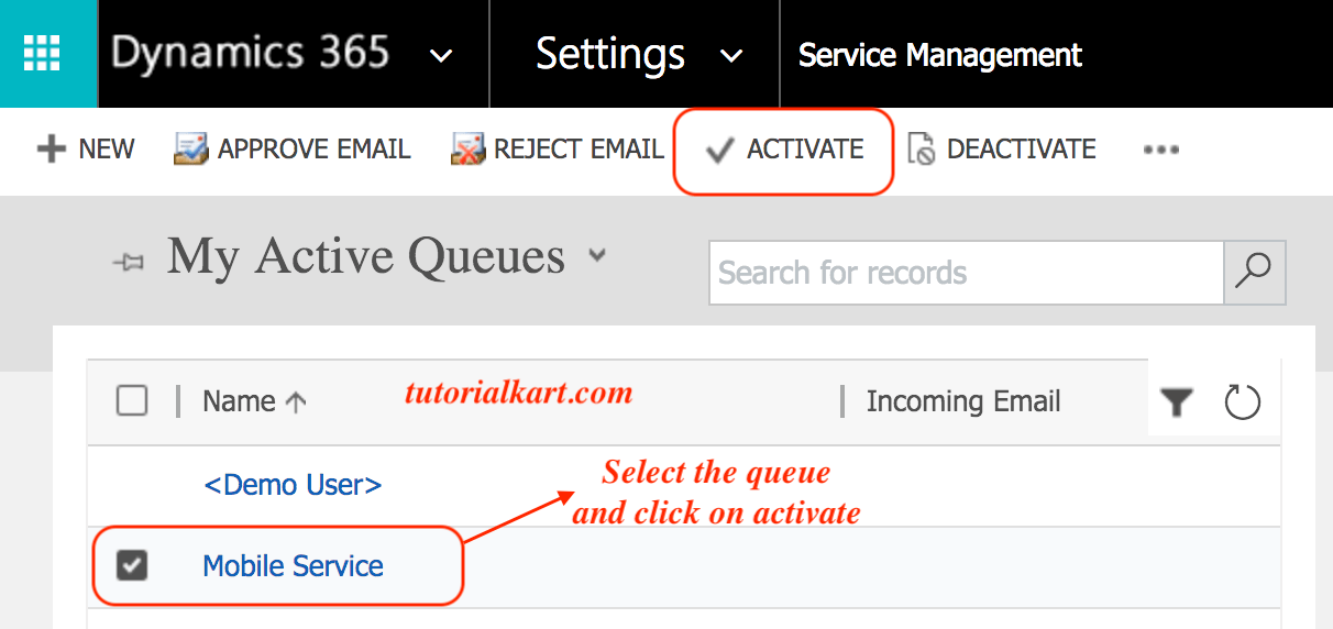 Customer service queues in Dynamics 365