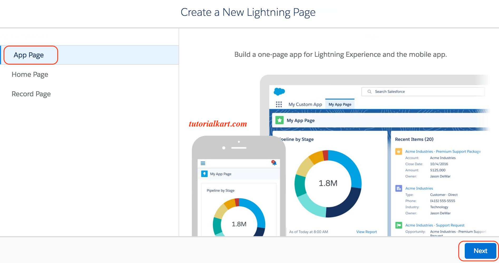 Lightning App Builder