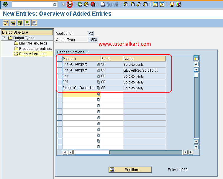 SAP QM Define Condition Types for Output Determination in SAP