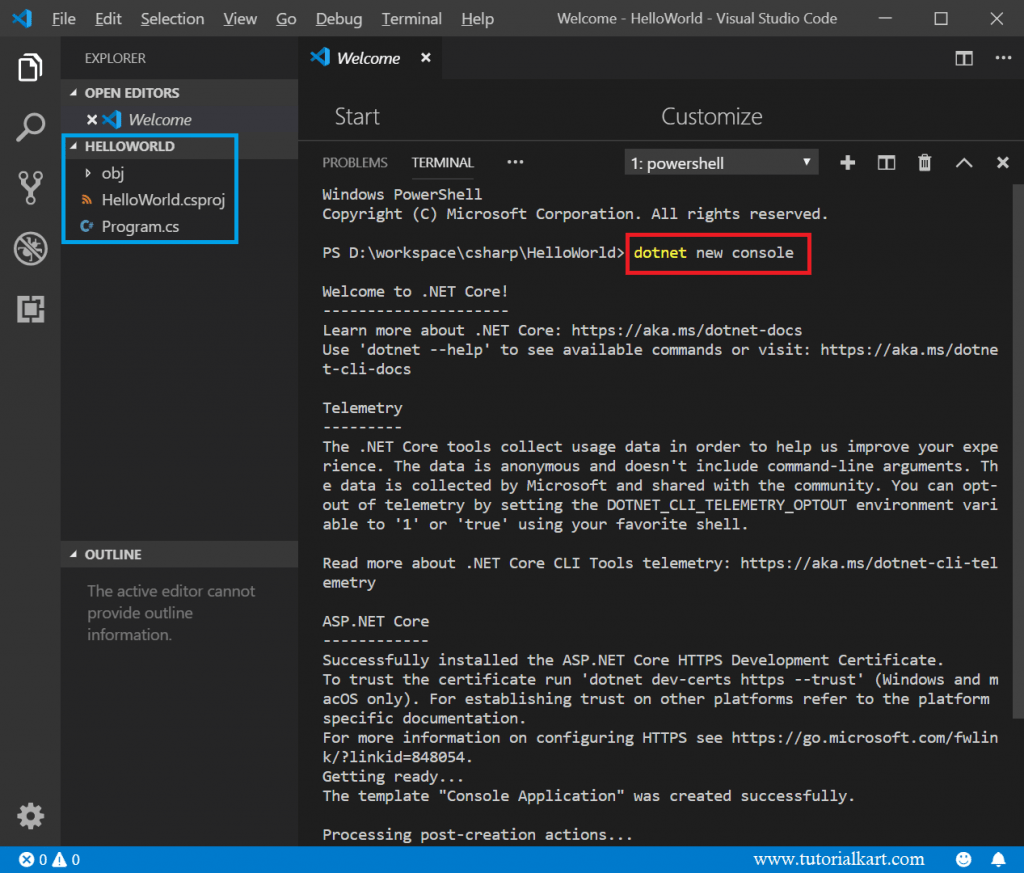 What is visual studio code project folder cvroc