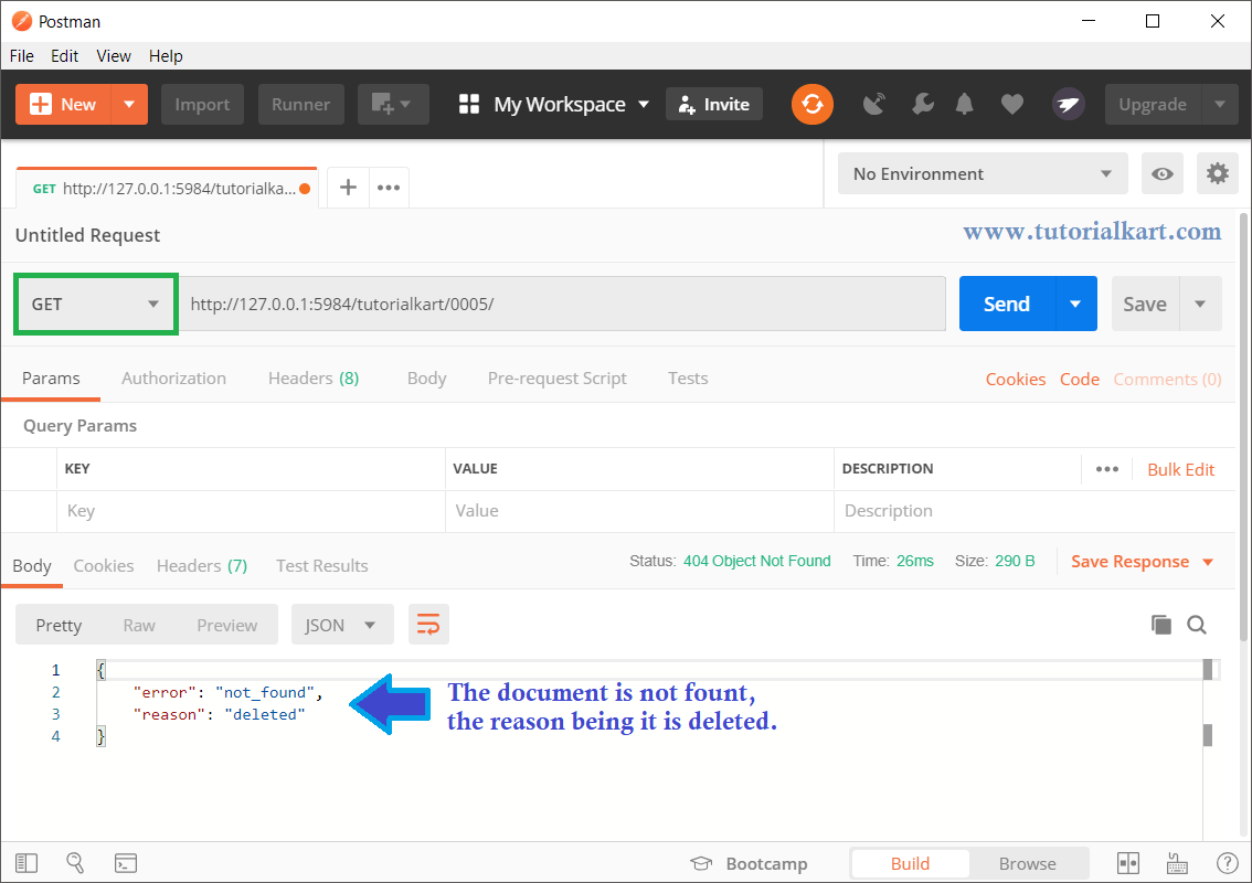 CouchDB Delete Document REST API /  Interface TutorialKart