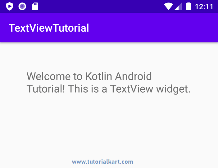 Android TextView Tutorial & Examples