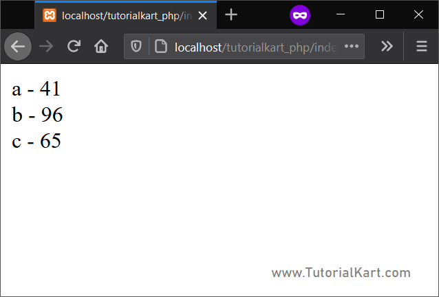 PHP Array foreach