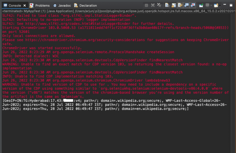 Get All Cookies Selenium Java TutorialKart