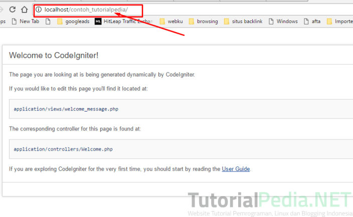 tutorial install codeigniter