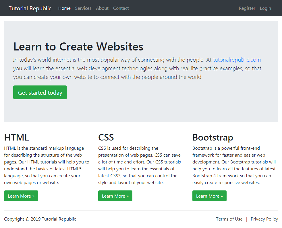 Working with Bootstrap 4 Fluid Layout Tutorial Republic
