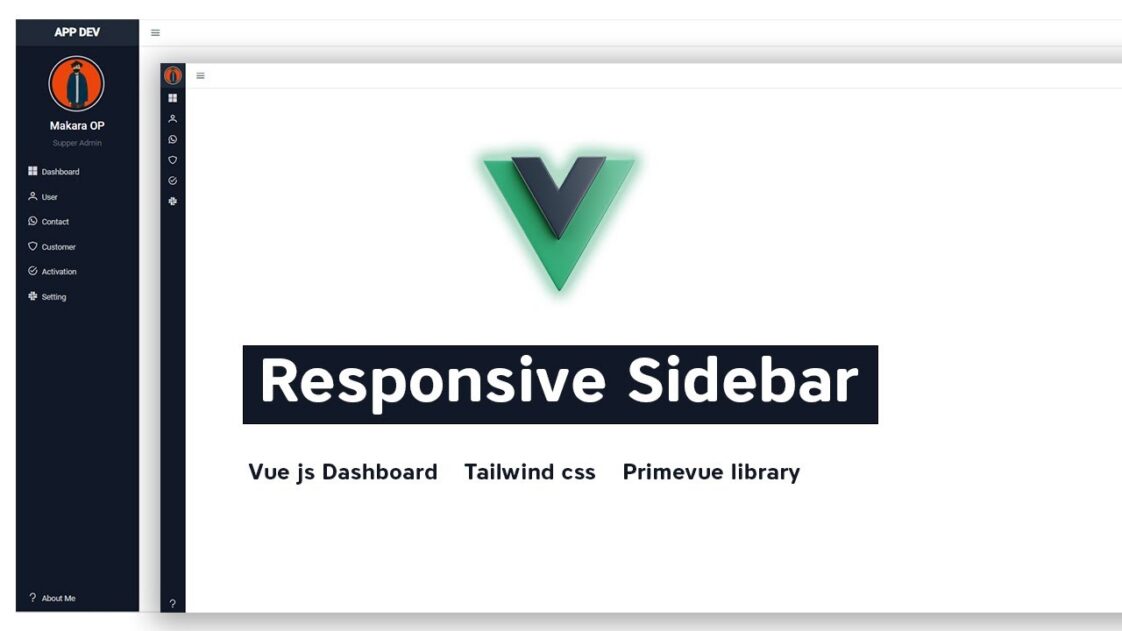 Vue.js Tutorial Simple dashboard in Vue and Tailwind Tutorials