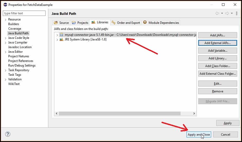 Java swing jtable sql