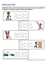 Push and Pull Worksheets