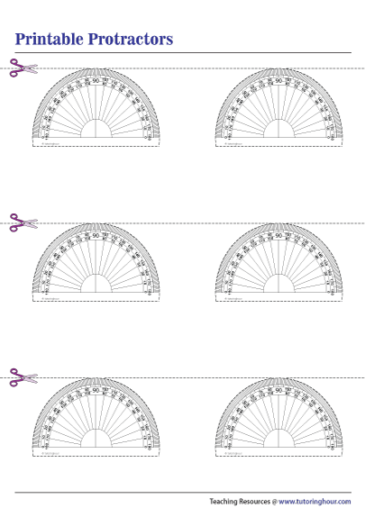 Printable Protractors | Teacher Templates