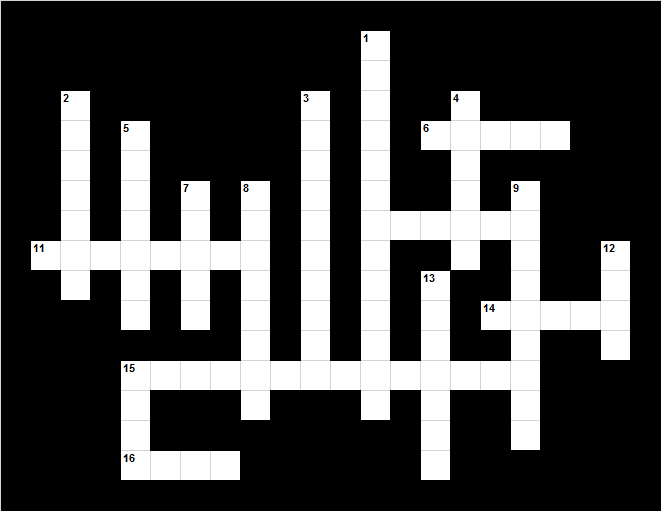 Cryptic Crossword TutorMyself Chemistry