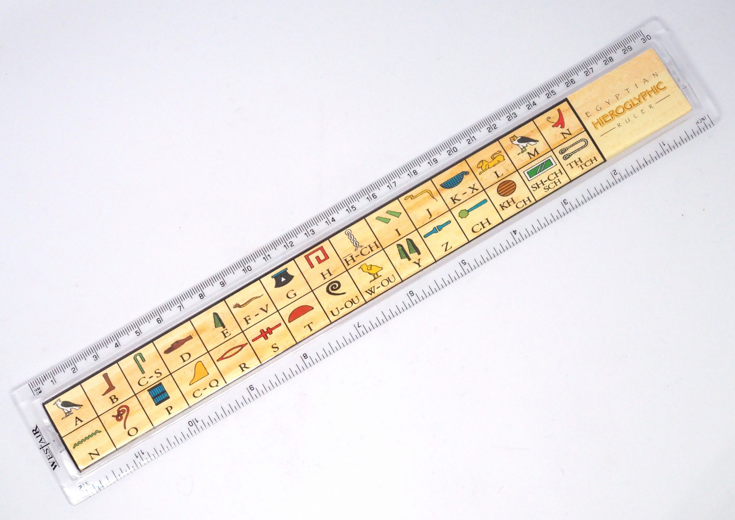 Ruler EGYPTIAN HIEROGLYPHS Tut Roadshow