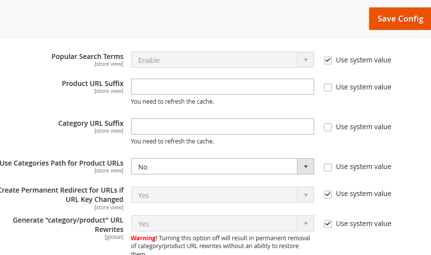 Remove .html from Category URL & Product URL in Magento 2