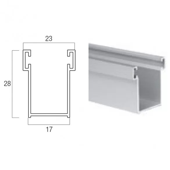 Guida per tapparella 28x17