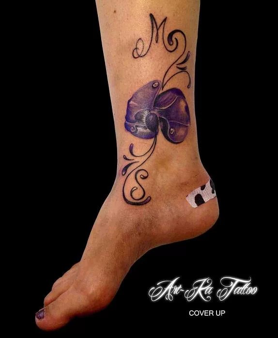Fiore Orchidea Decoro Piede - Tuttotattoo.com 697_x_574_jpg