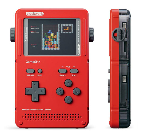 Clockwork GameShell Open Source Portable Retro Game Console Tuvie