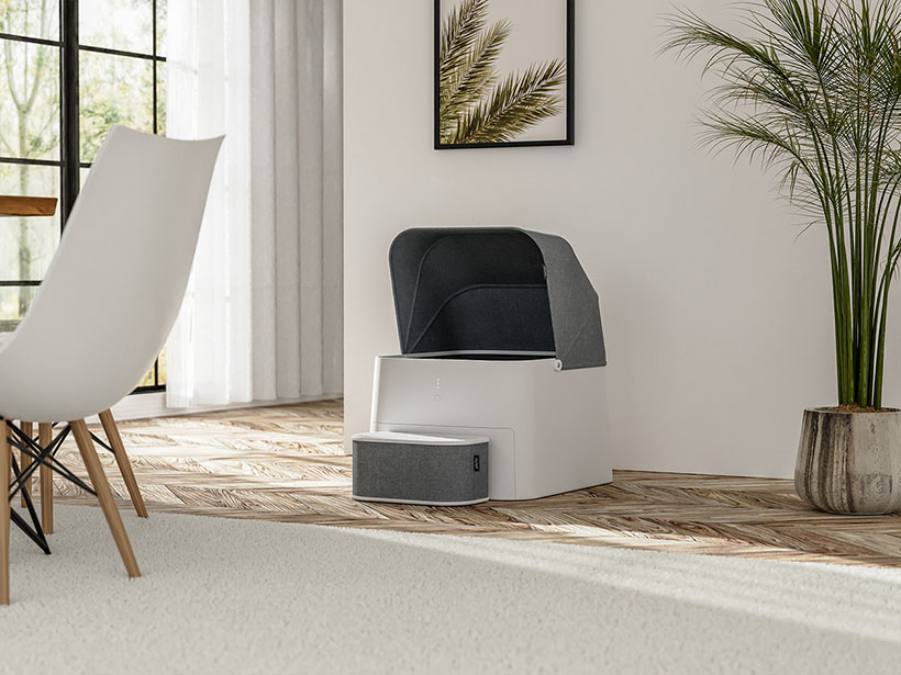 Pluto Automatic Square Cat Litter Cube with a Nice Canopy to Give