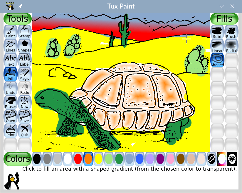 Tux Paint Free art software for kids of all ages