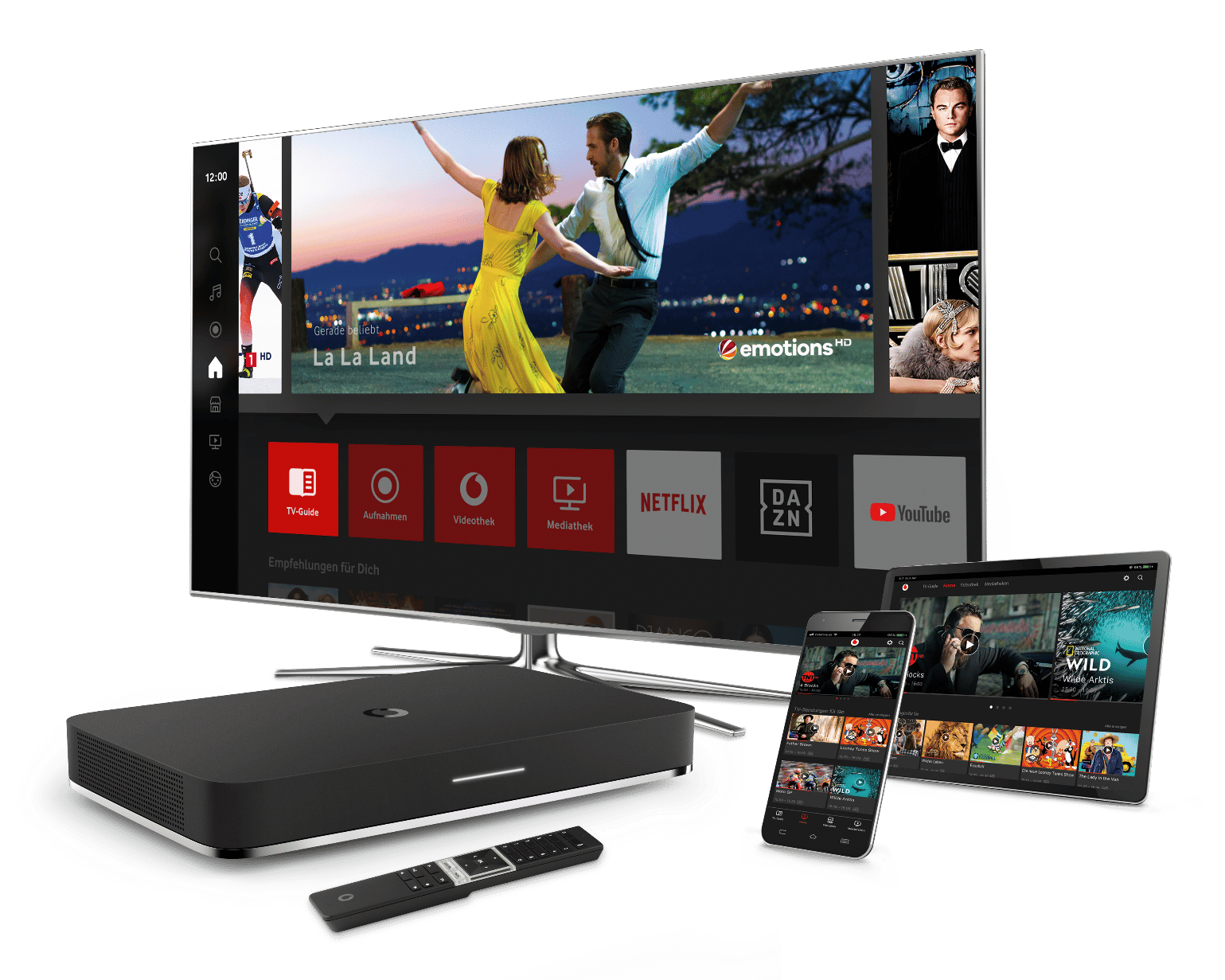 Vodafone integriert RTL FreeTV & PayTV Sender + TV Now
