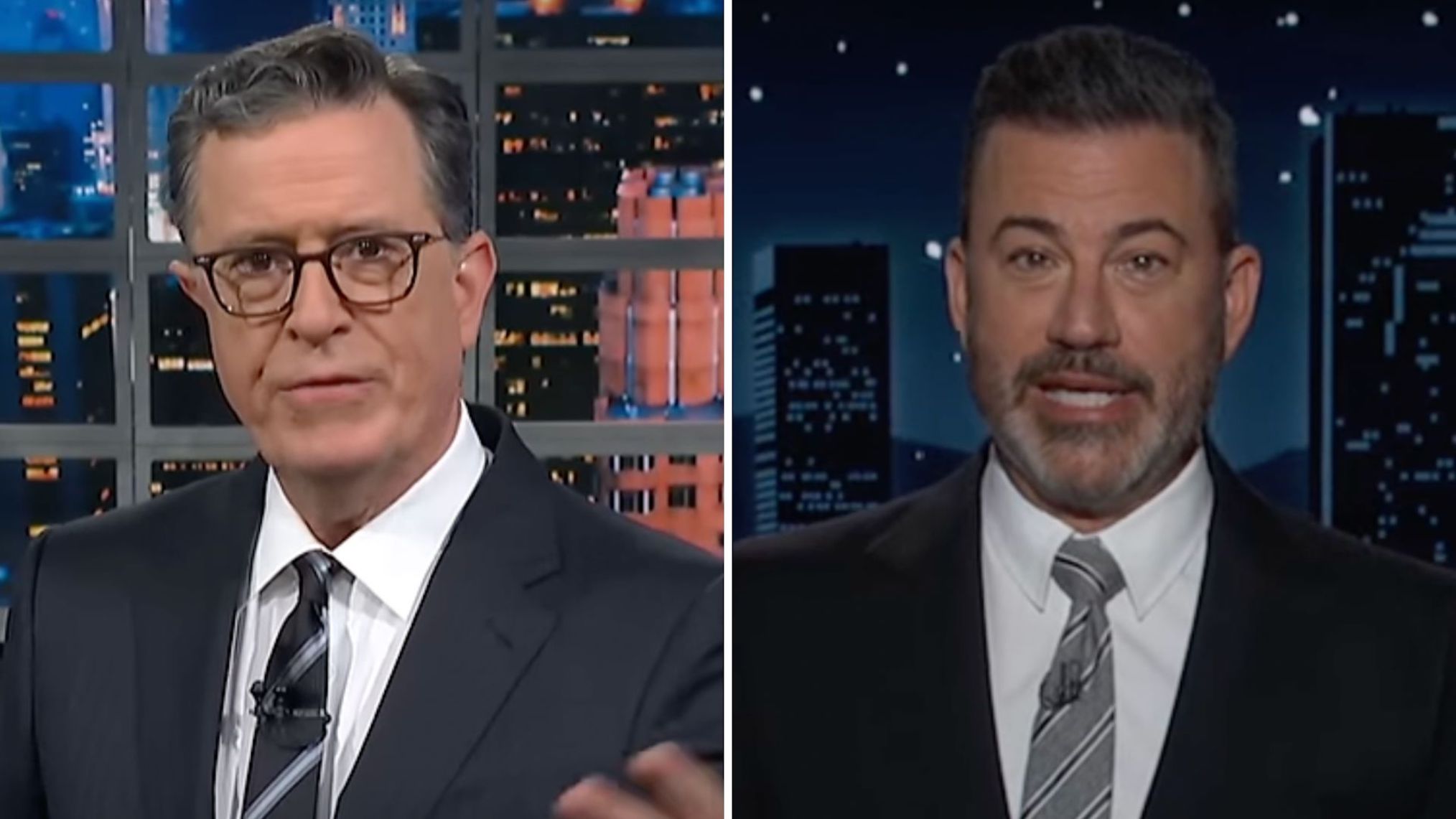 Kimmel and Colbert: Late-Night Titans Unite in Brooklyn