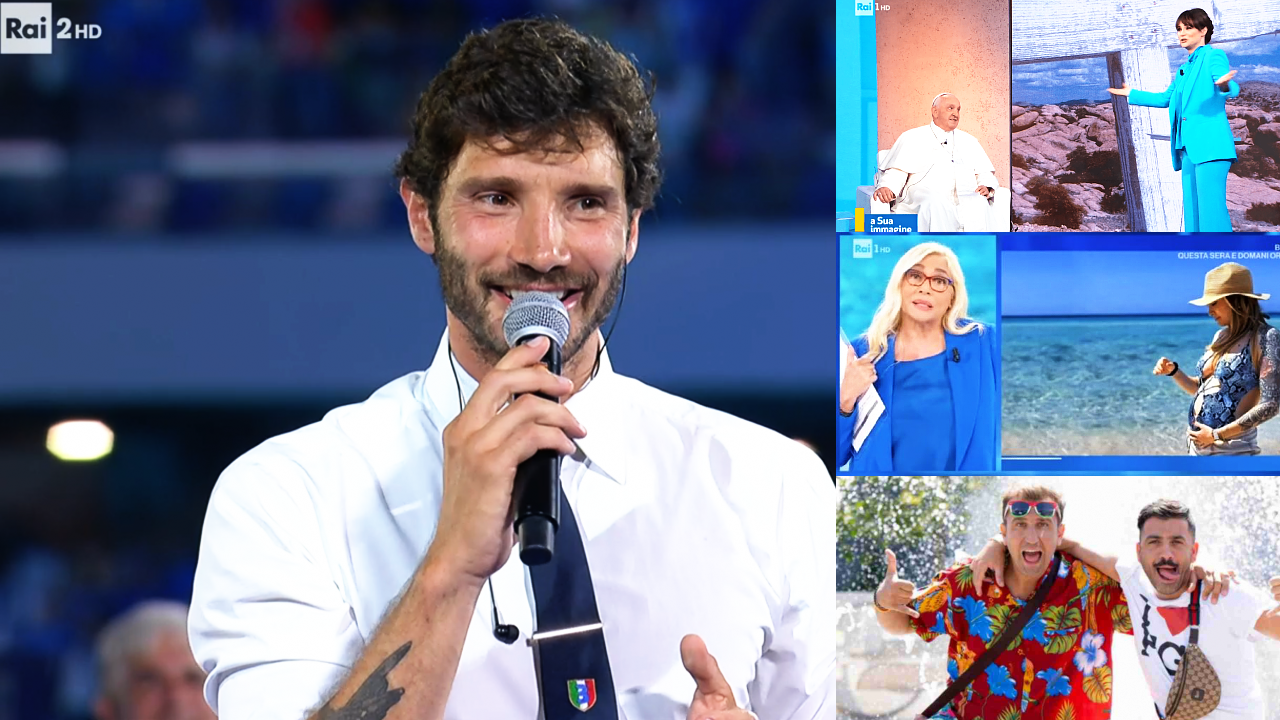 Ascolti tv ieri boom Festa scudetto Napoli, bene GialappaShow e