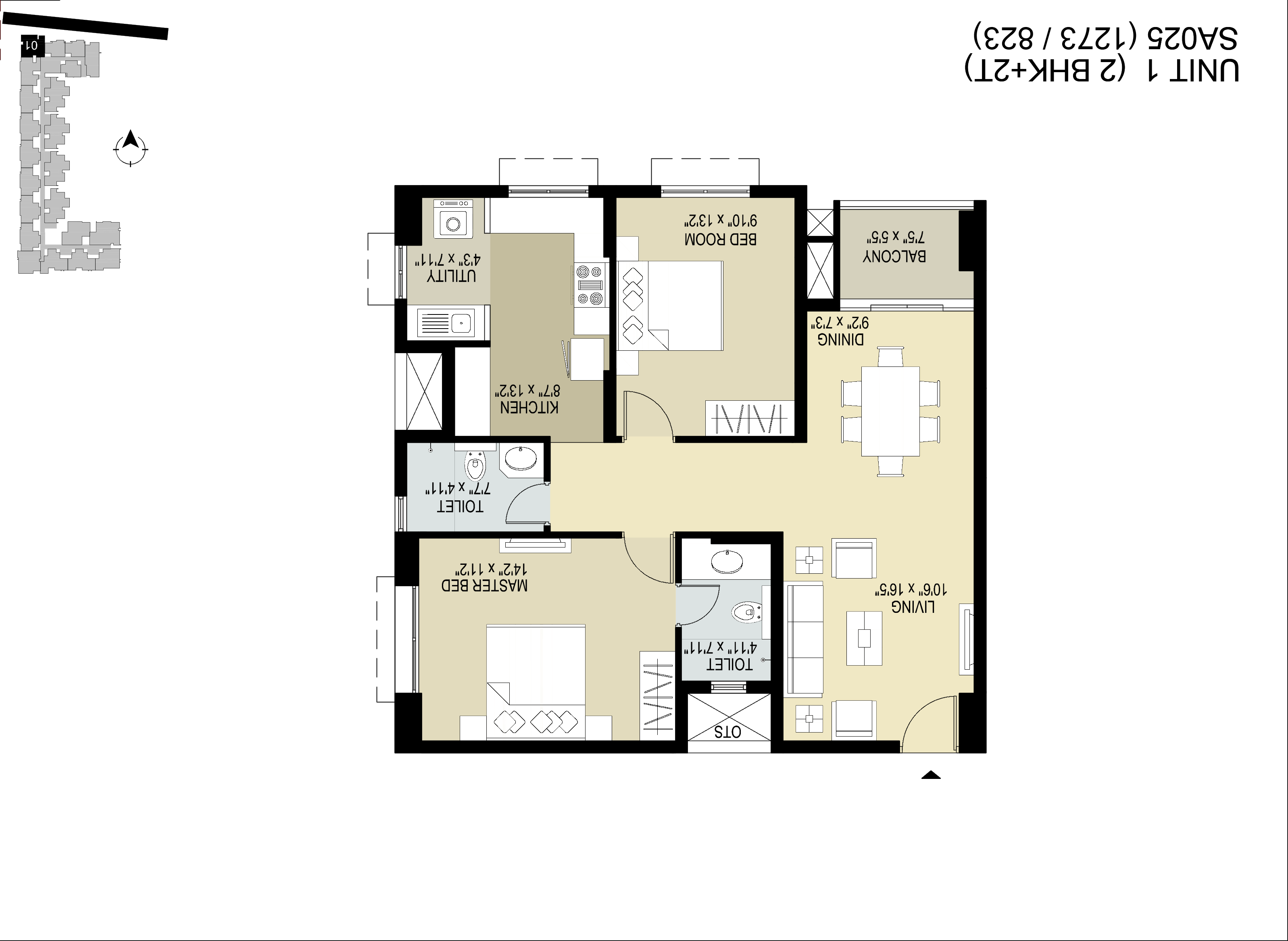 TVS Emerald Lighthouse Ready to move 2 BHK apartment in Chennai