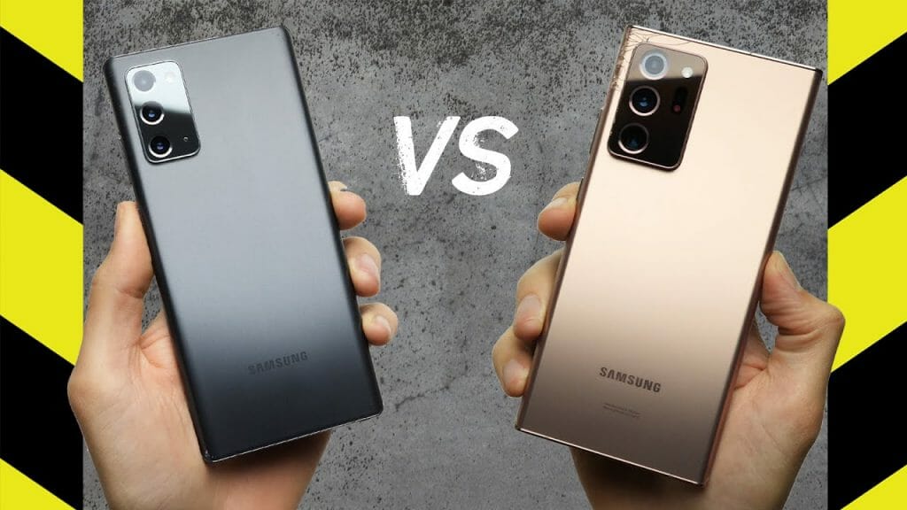 Galaxy Note 20 vs. Galaxy Note 20 Ultra Drop Test