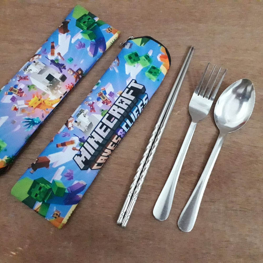 Customised Cutlery Set Singapore Travel Spoon Fork Chopsticks