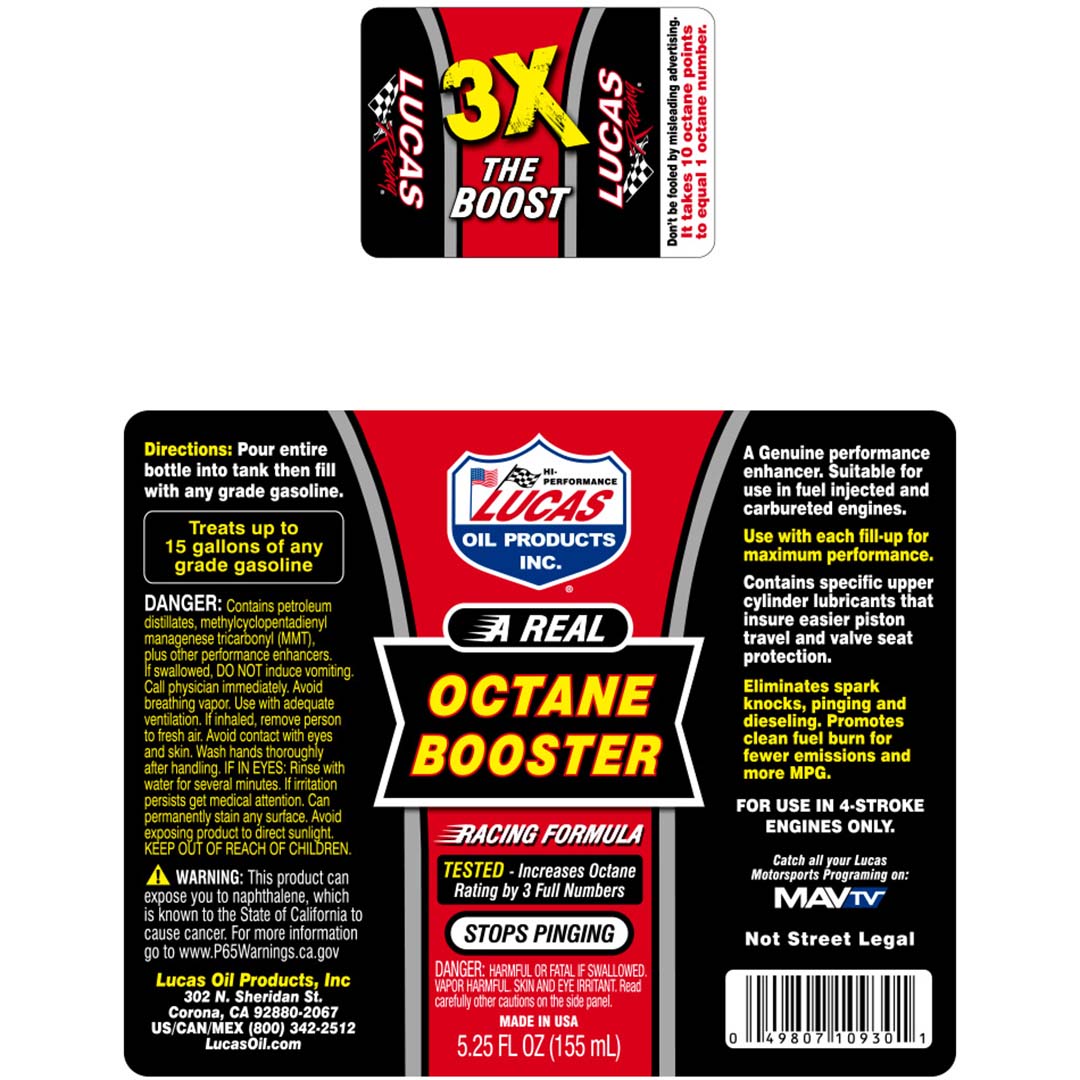 Lucas Oil Octane Booster 5.25 Ounce The Wholesale House