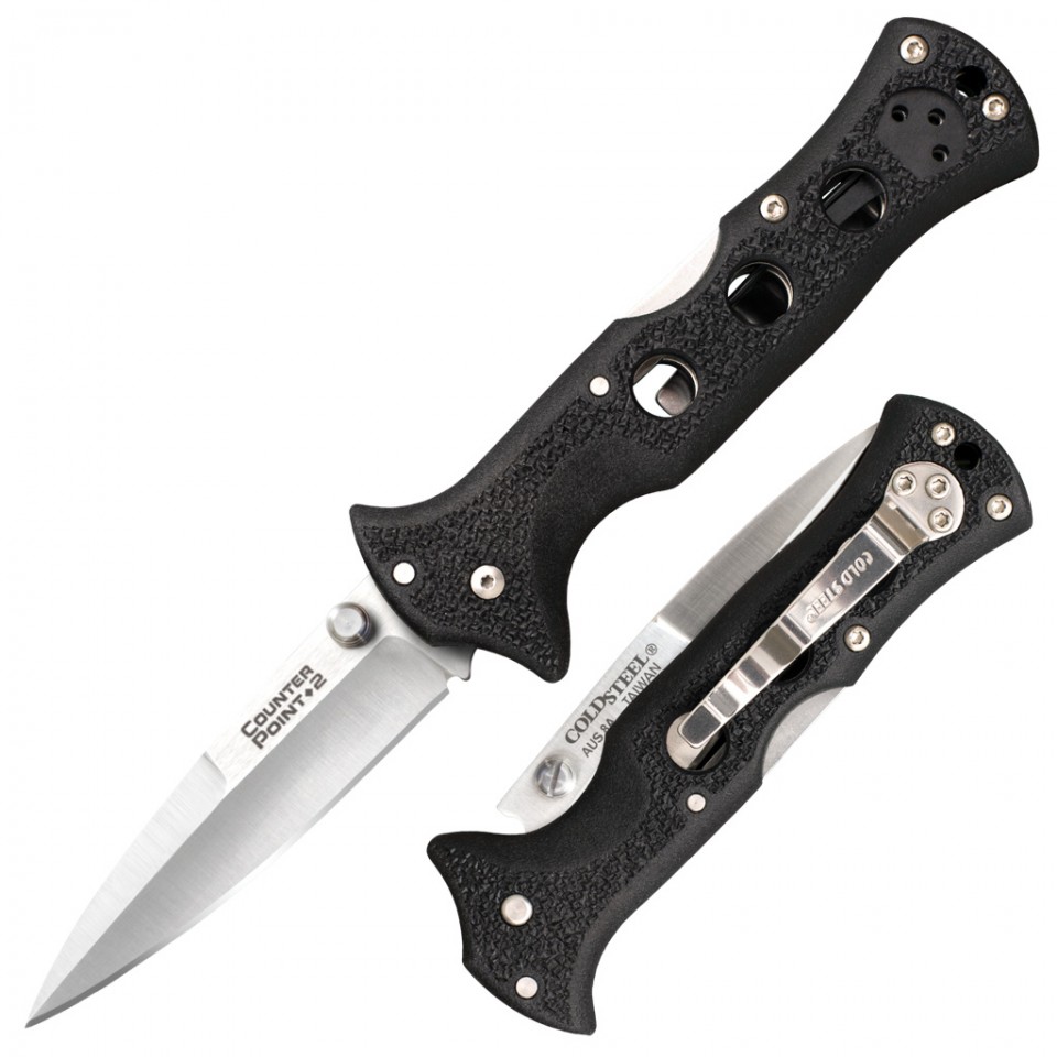 Cold Steel ‘Counter Point’ 3″ Folding Pocket Knife with Spear Point