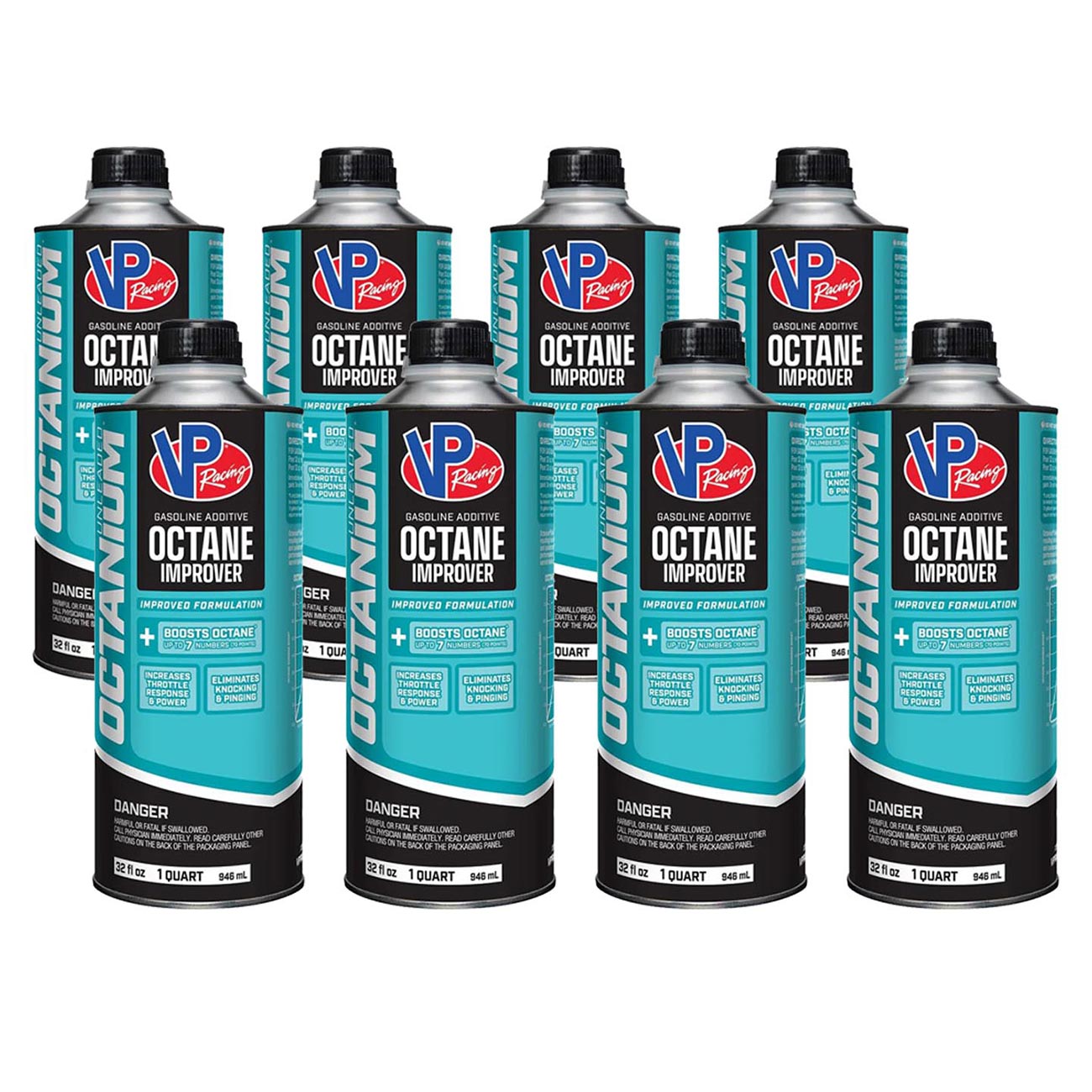VP Racing Octanium Unleaded Octane Booster Case of 8 Quarts The