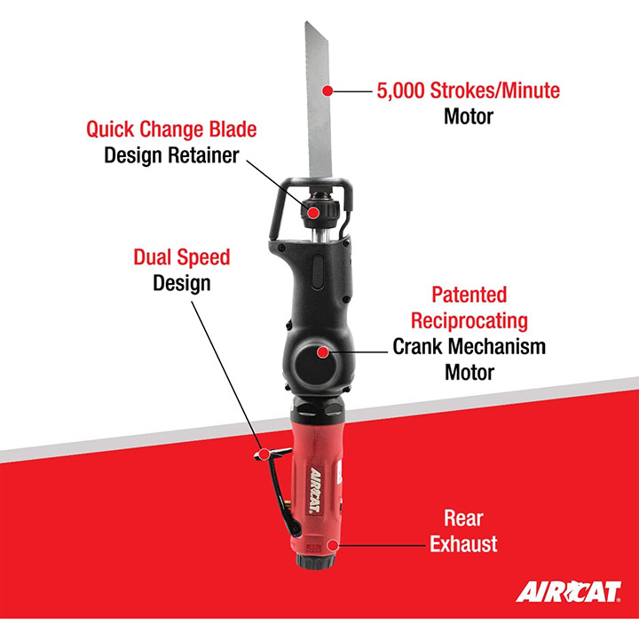 AirCat Reciprocating Air Saw with Quick Change Retainer The Wholesale
