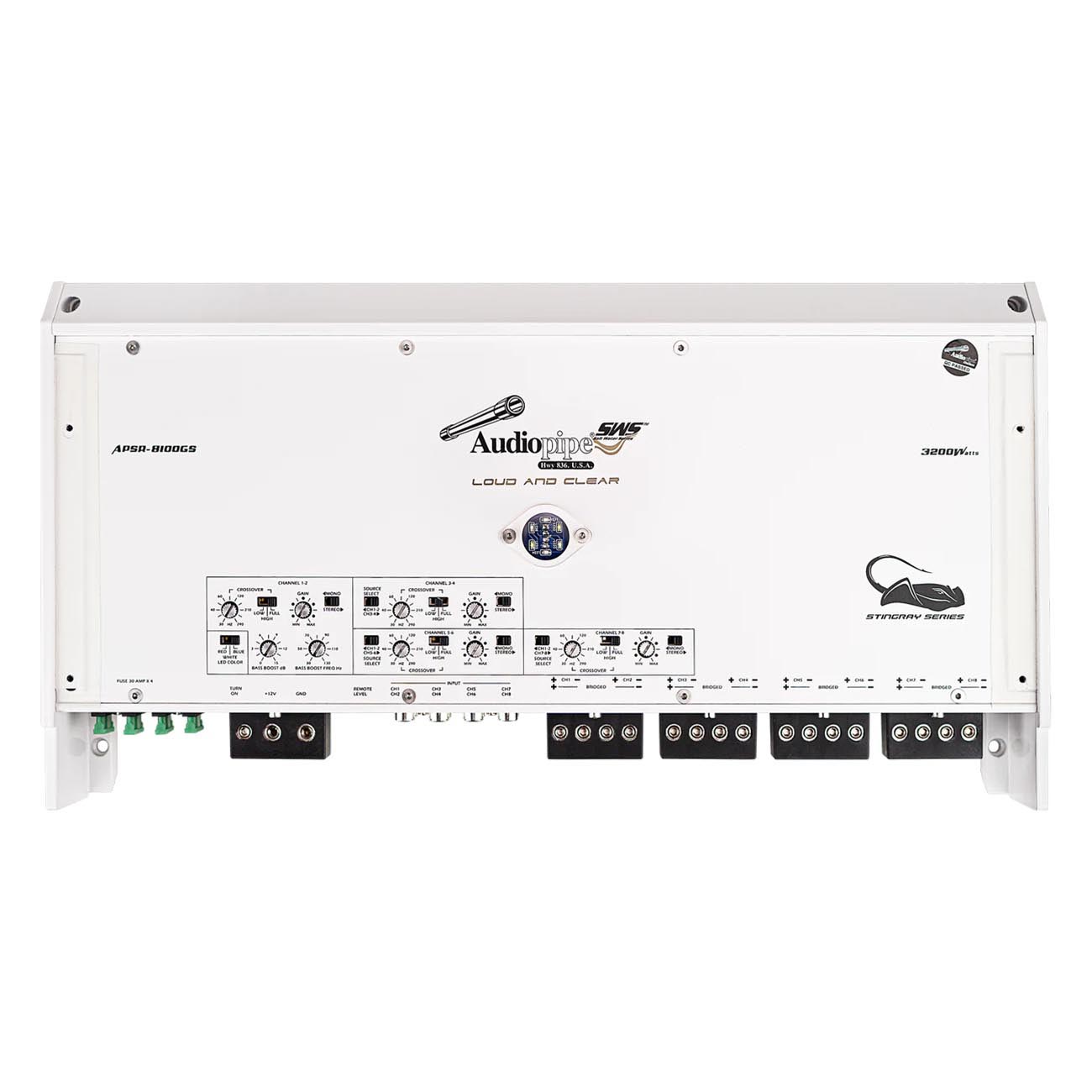 Audiopipe Marine 8 Channel Amplifier, 3200 Watts The Wholesale House