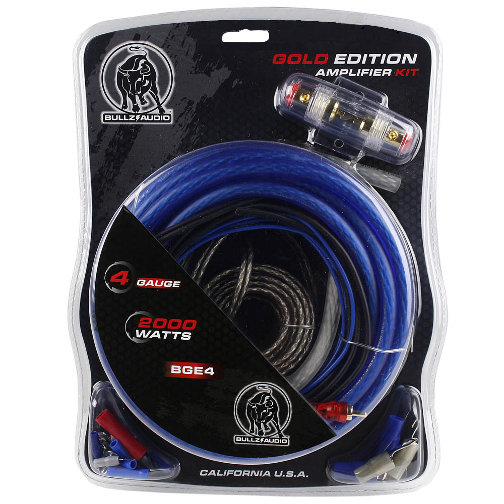 Bullz Audio 4 Gauge Amplifier Wiring Kit The Wholesale House