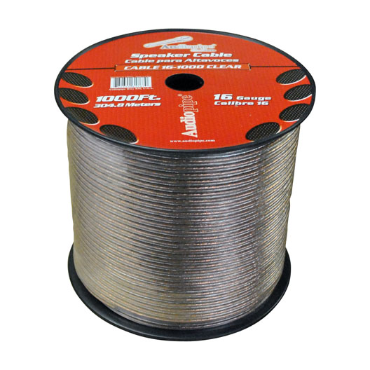 Audiopipe Speaker Wire 16 Gauge 1000 Foot Clear The