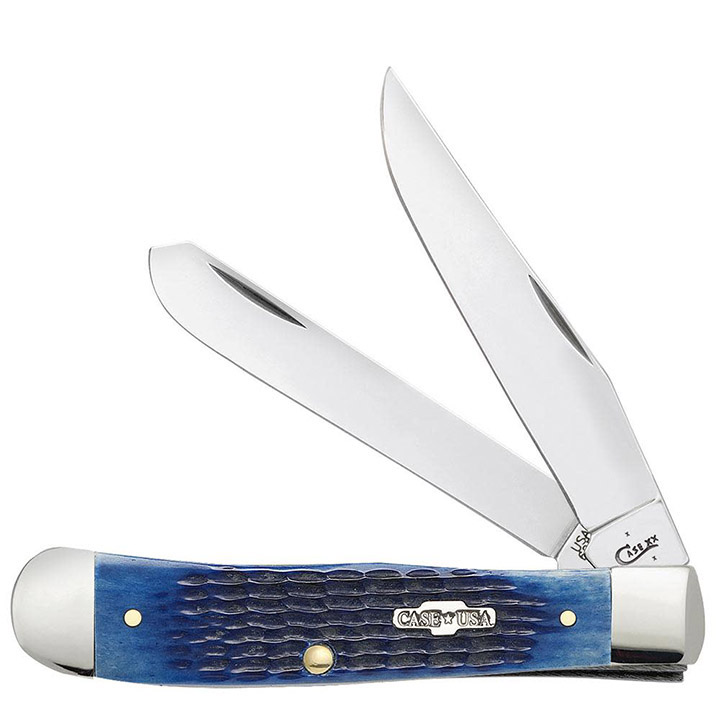Case Knives Blue Bone Trapper Folding Pocket Knife The Wholesale House