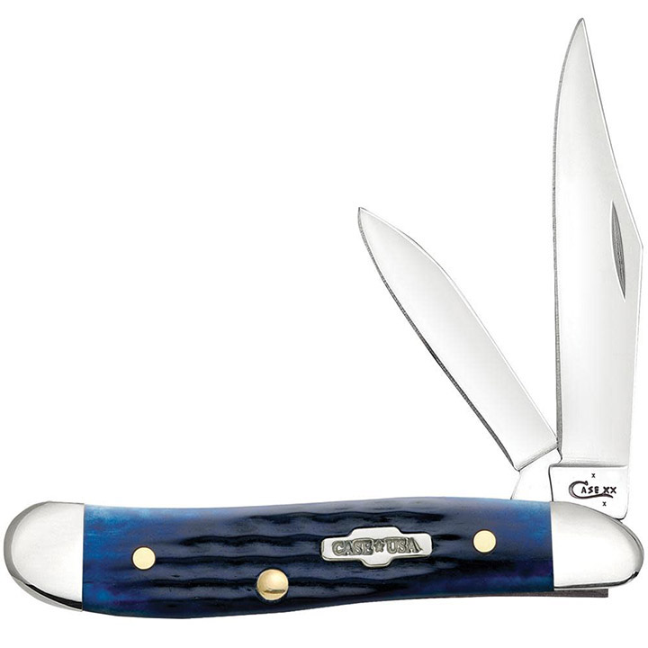 Case Knives Blue Bone Peanut Folding Pocket Knife The Wholesale House