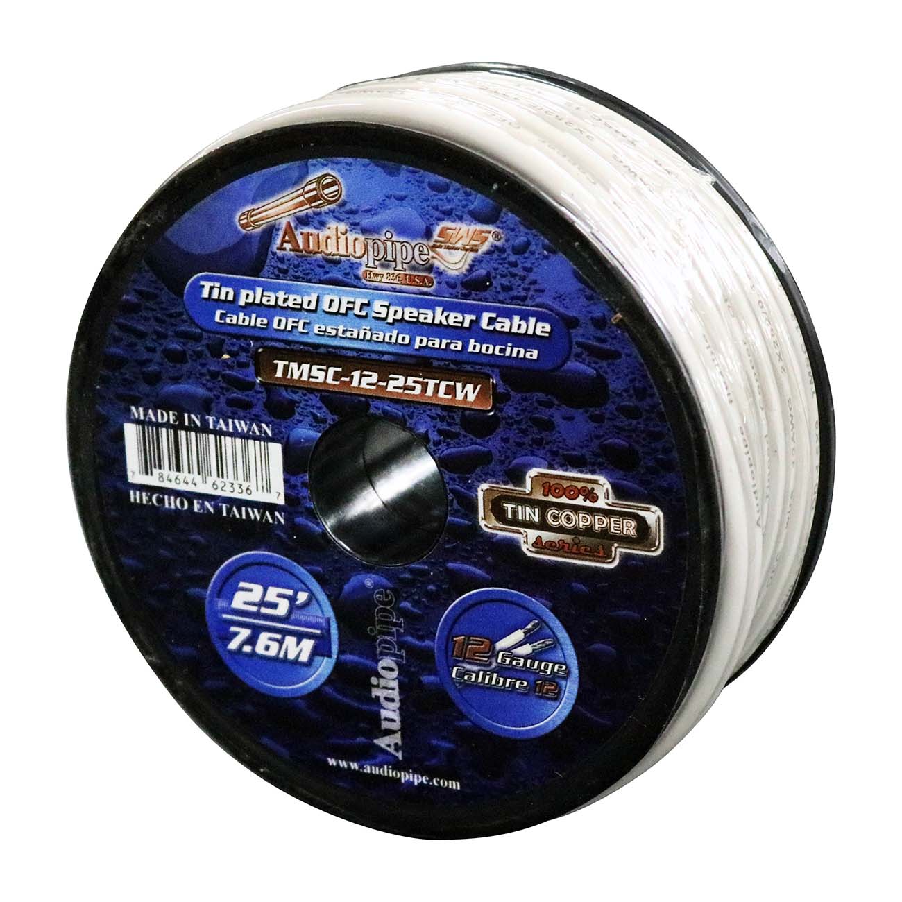 AUDIOPIPE Marine Speaker Wire 12 Gauge 25 Foot White The Wholesale
