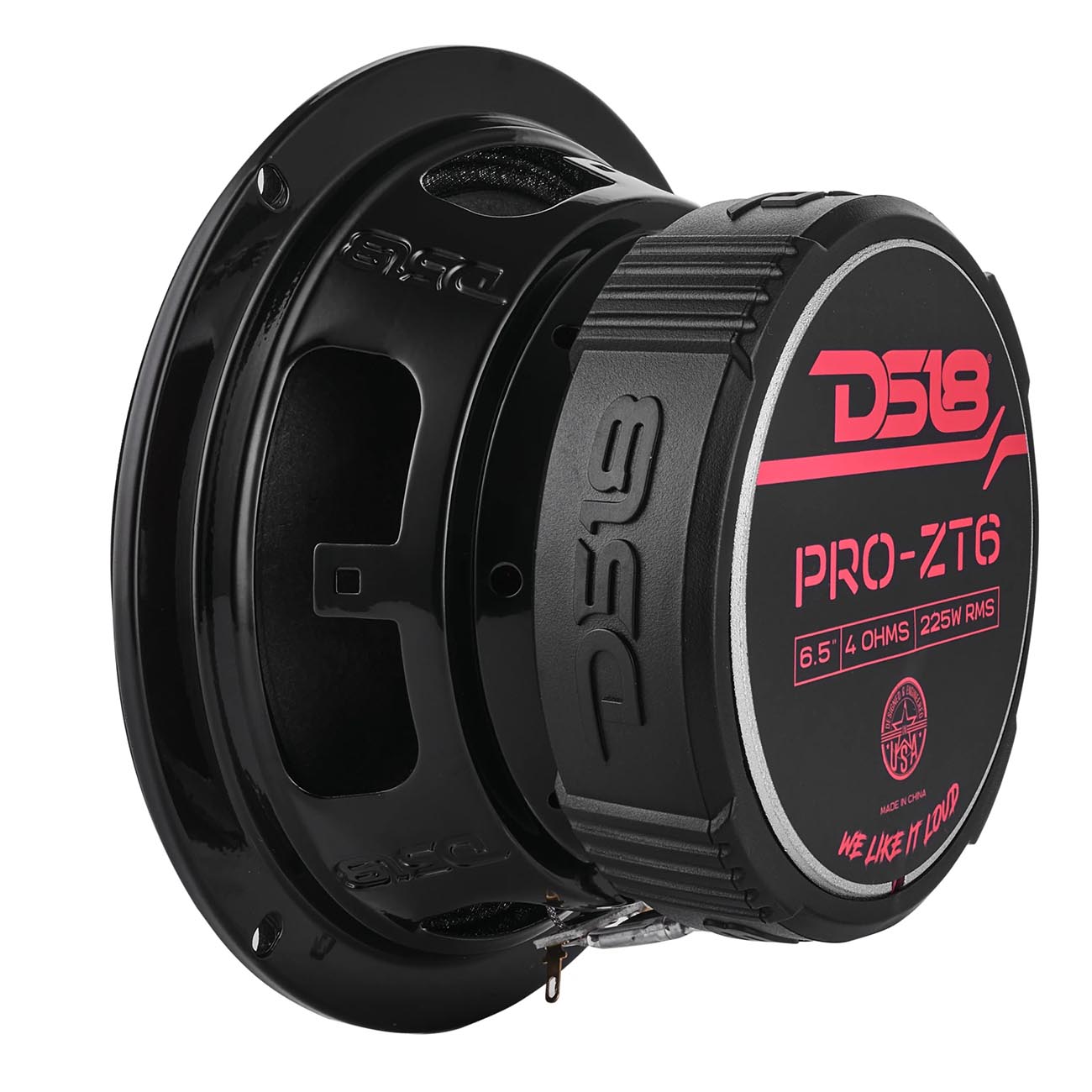 DS18 6.5″ 2-Way Midrange Speaker, 225W RMS/450W Max, 4 Ohm (Sold Each