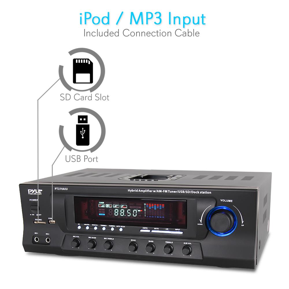 Pyle Home Stereo AM/FM Receiver The Wholesale House