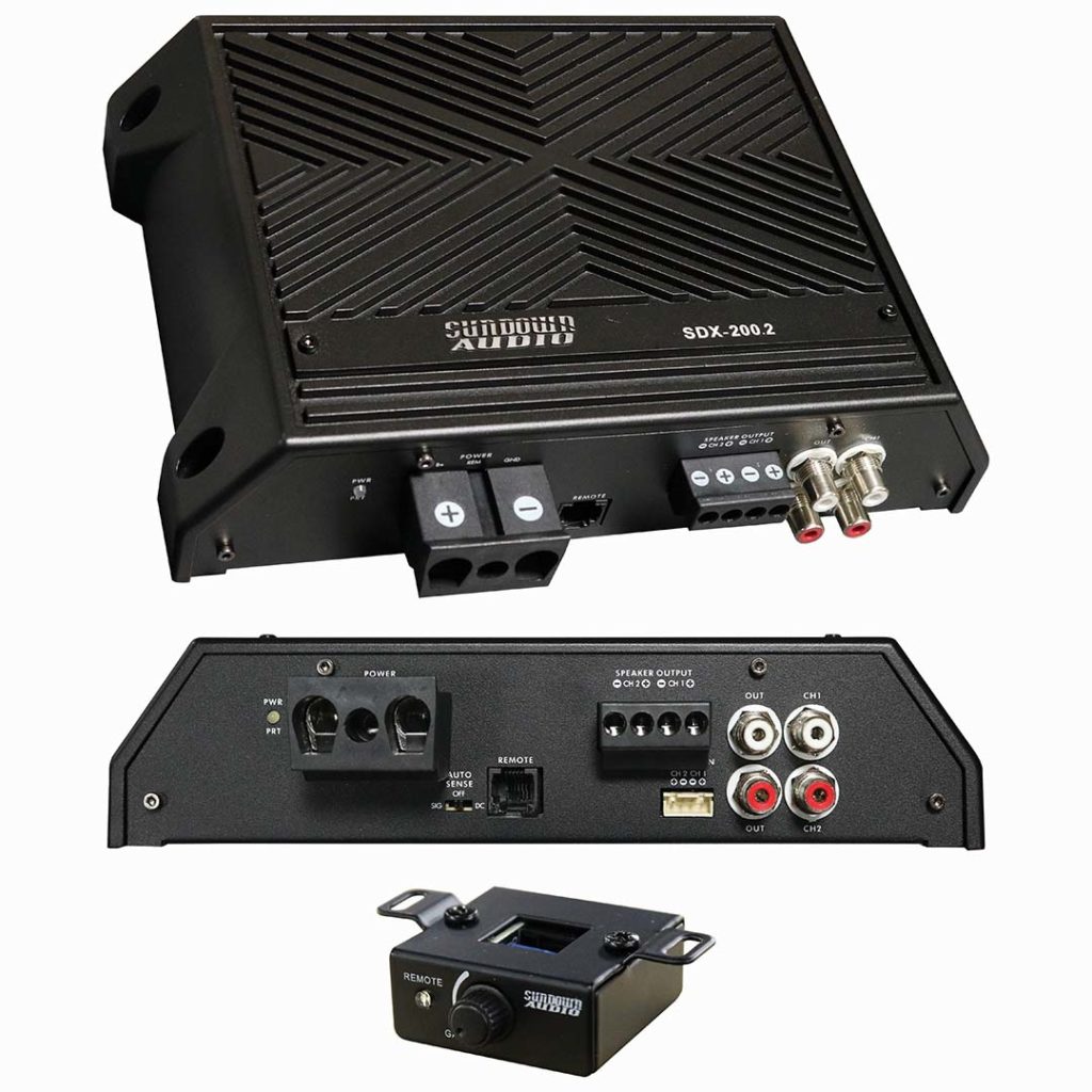Sundown Audio 2 Channel Compact Amplifier 400 Watts RMS The