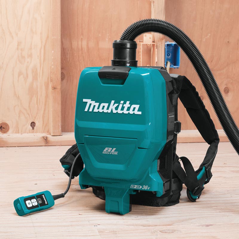 Makita 18V X2 (36V) LXT Cordless 1/2 gal. Backpack Dry Dust Extractor