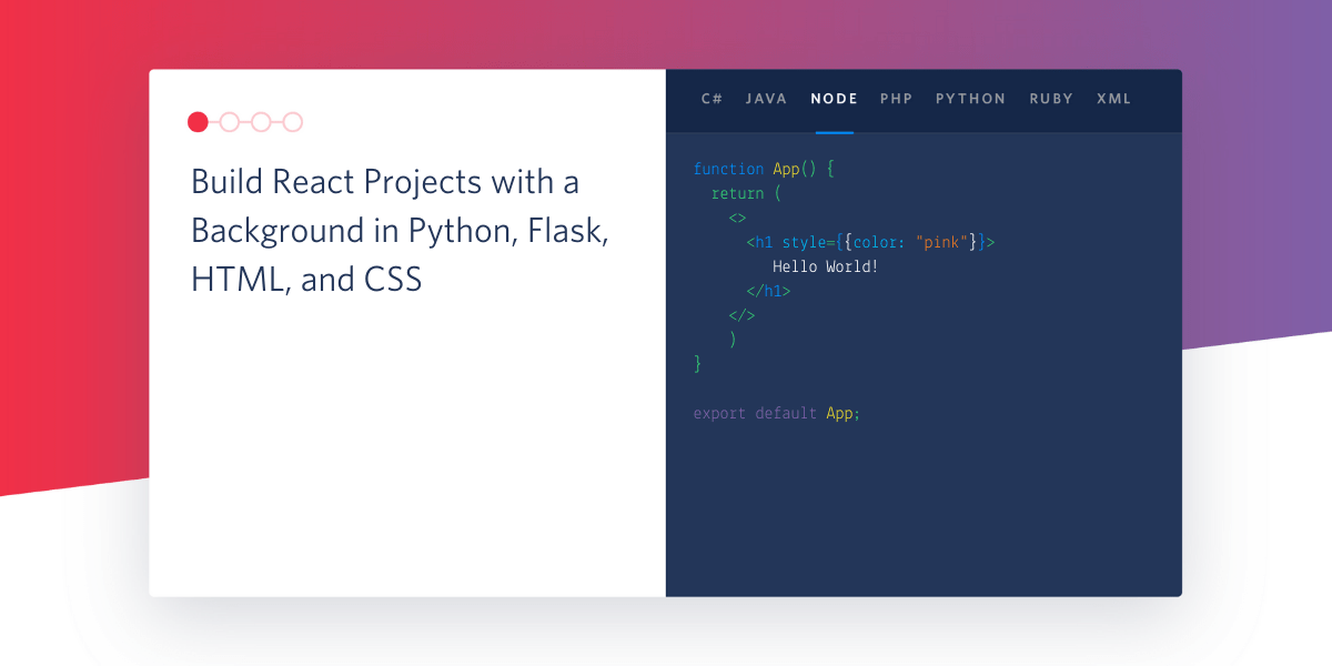 Build React Projects with a Background in Python, Flask, HTML, and CSS Twilio