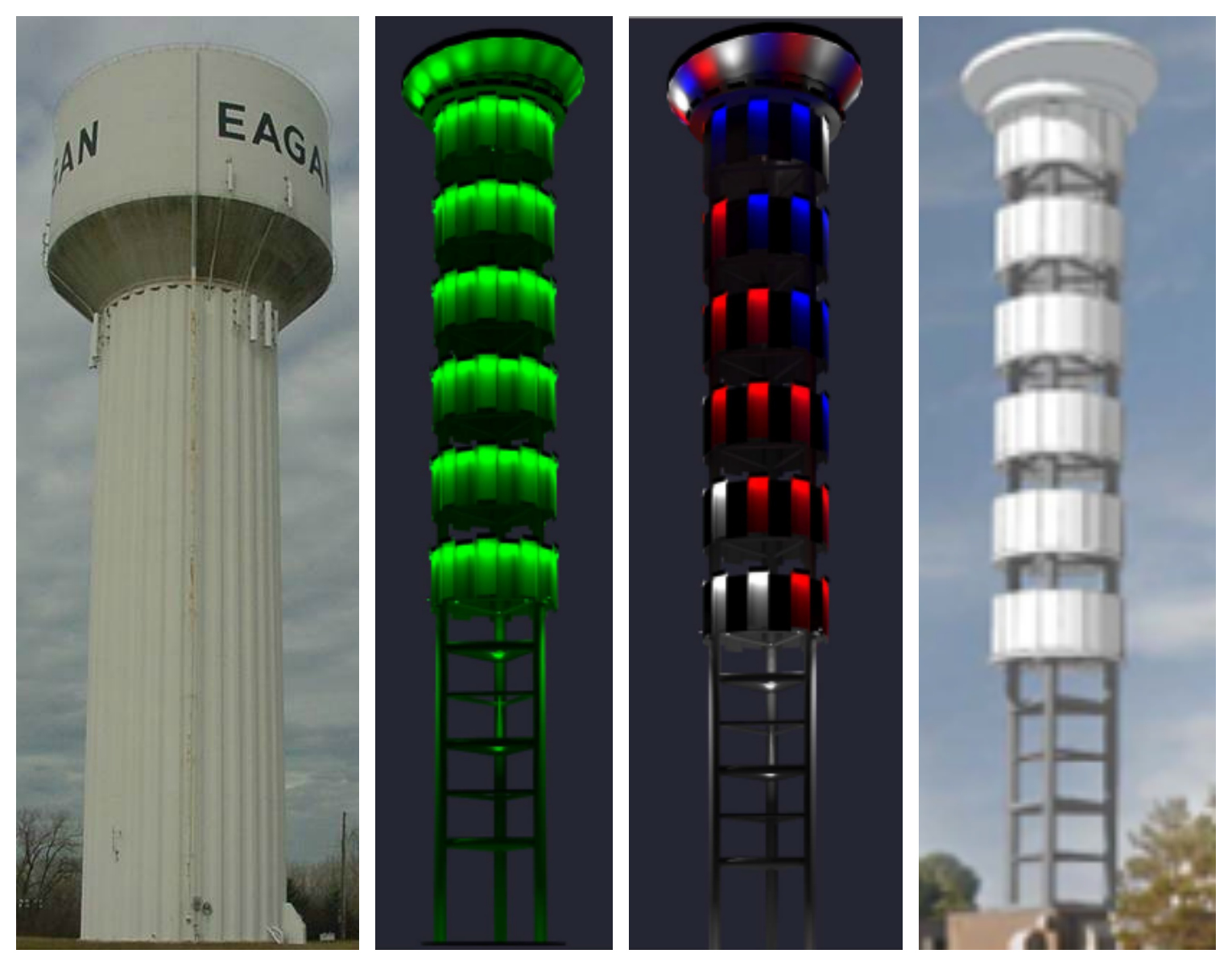 A new, colorful tower lights up Eagan (and hides other things) Twin