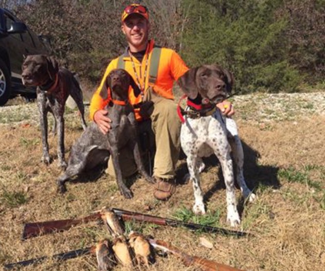 MN upland bird hunting guide lives out of a tent
