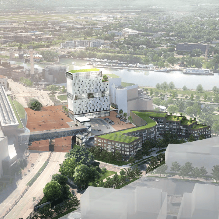 Six companies compete to develop space above RiverCentre