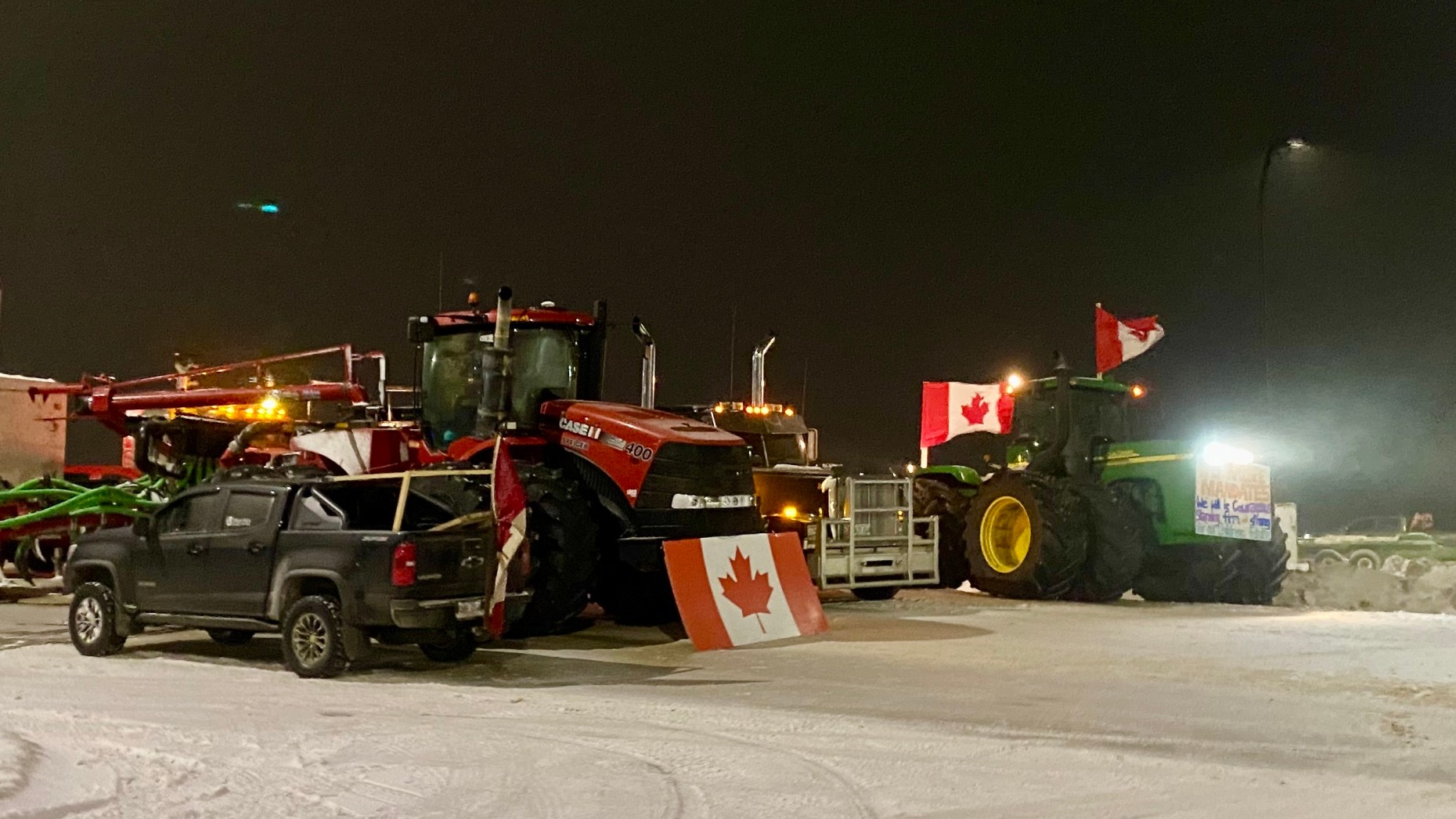 Antivaccine mandate protest blocks PembinaEmerson border on Canadian