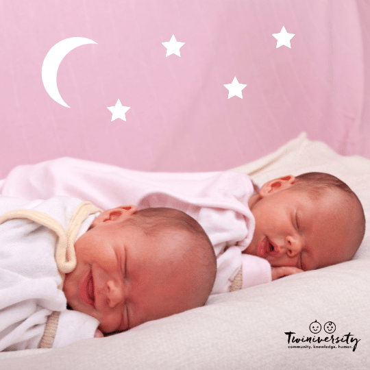 Sleeping Newborn Baby Twins
