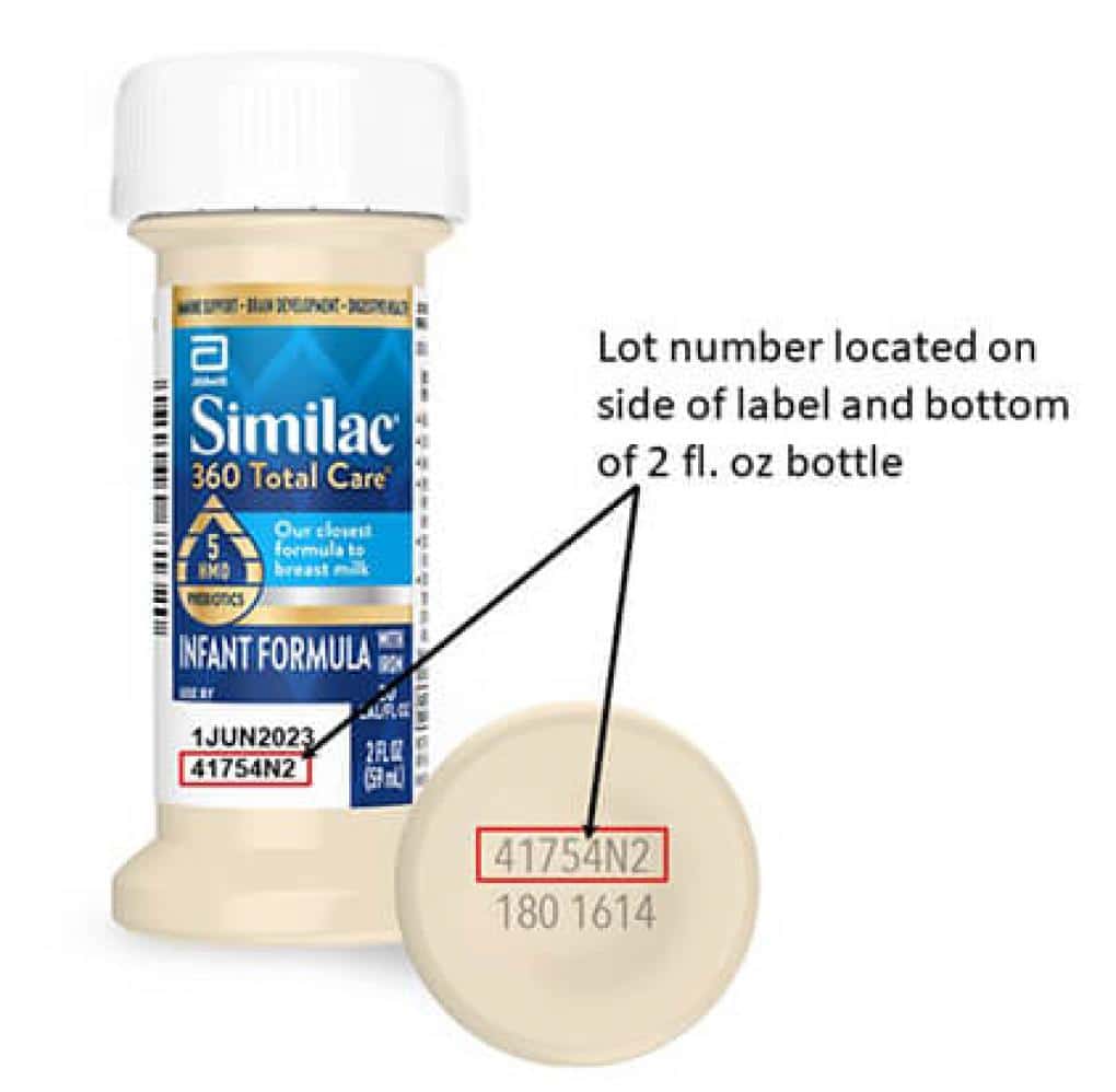 RECALL Similac 2 oz Ready to Feed Liquid Formula from Abbott