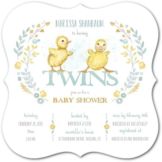 The Best Twins Baby Shower Invites Twiniversity